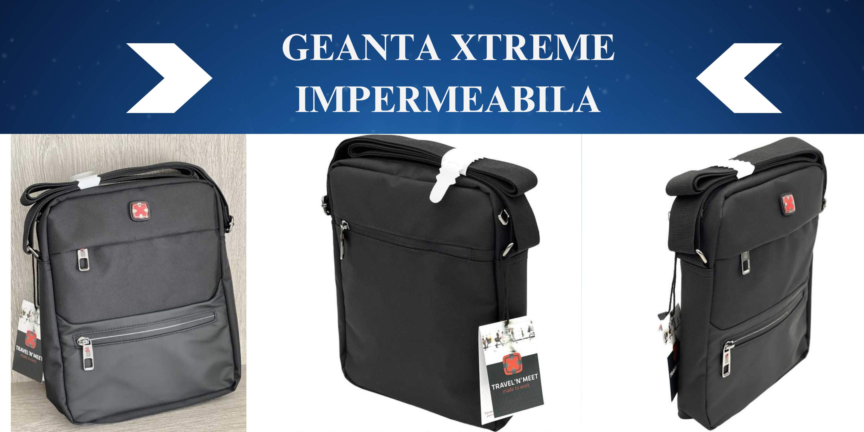 genta barbati material textil, Negru